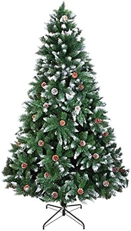 WKLIANGYUANPING Božićno drvce Xmas Tree Božićno drvce 6ft Umjetno Xmas Tree 920 Granice Spraj za bijelo drvo plus borovi konus - zeleno