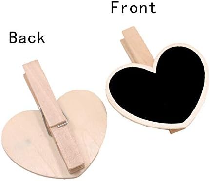 D-vrijedan pakiranje od 24 drvene mini znakove u obliku srca u obliku srca s isječkom, Izrada naljepnica za naljepnicu za isječke za