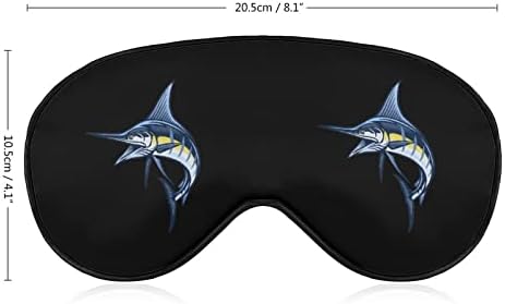 Marlin riba mekana maska ​​za oči učinkovit zasjenjivanje maske za spavanje udobnost s elastičnim podesivim remenom