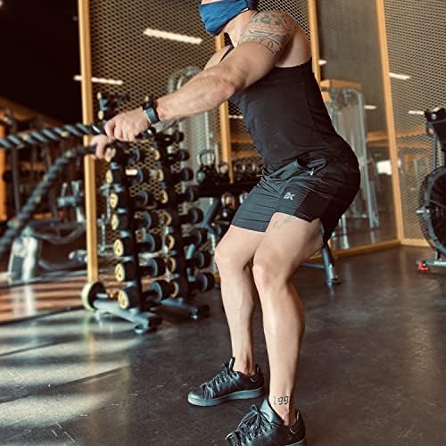 Brokig muški apex atletski kratki kratke hlače sa džepovima s patentnim zatvaračima, prozračni sport cool fit teretane trening kratke