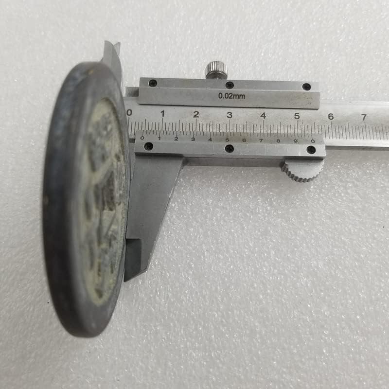 Antički zadebljani privjesak od mesinganog mesinga od mjedi promjera oko 58 mm i debljine oko 4,8 mm crni 9314