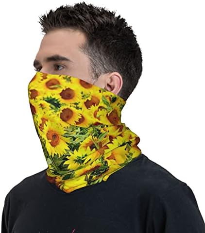 Višenamjenska Sportska traka za glavu s printom suncokreta ležerna elastična bešavna traka za znoj maska za vrat pokrivala za glavu