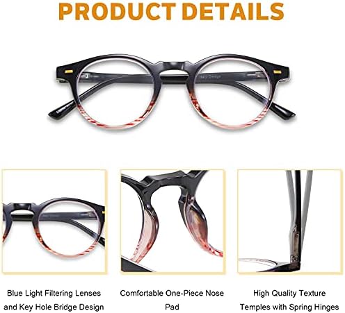 Male okrugle progresivne naočale s više fokusa od 99005 s zaštitom od plavog svjetla
