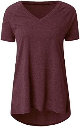 Žene plus majica Raglan rukavi labave majice seksi V-izrez casual pullover majice vrhovi žena ljetna bluza košulja