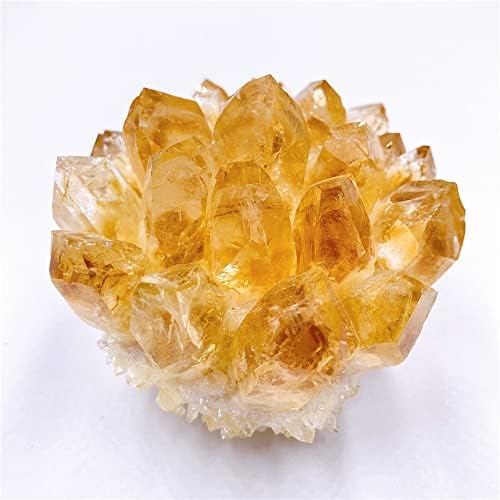 WGPHD Meditacija Home Natural sirovi citrinski kvarcni kristalni grozd zacjeljivanje žutog kamenja Mineralni uzorak kuće ukras