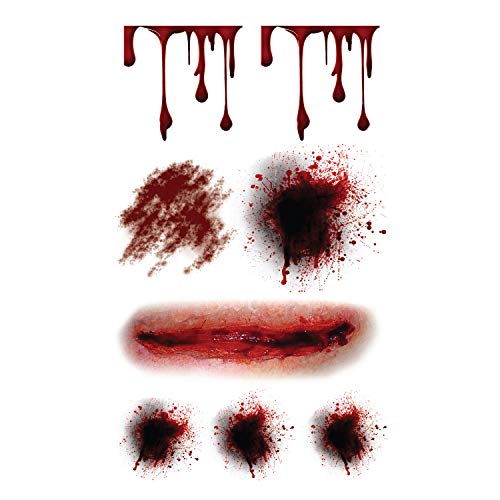 Superb® privremene tetovaže - rana koja krvari, Scar Halloween Halloween tetovaža