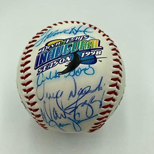 1998. Tampa Bay Devil Rays Inaugural Season Team potpisao prigodni bejzbol - Autografirani bejzbols
