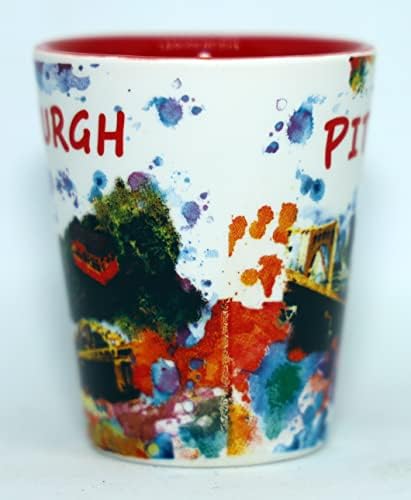 Pittsburgh Pensilvanija Keramička čaša za svijetle akvarele