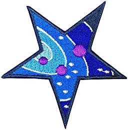 Universe Space Star vezena zakrpa slova ručno izrađena diy značka ukras željezo na zakrpama šiva na flasteru 6x6cm