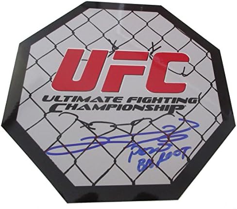 Antonio Big Foot Silva s autogramom u восьмиугольнике UFC 8x8 bez DOKAZA, Fotografija Antonio, подписывающего ugovor s nama, UFC, MMA,