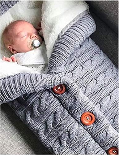 Kolager unisex bebe kolica omotana pletenica deka novorođena beba mekana debela debela deke za djevojčice dječaci