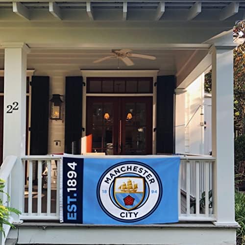 Manchester City zastave Man City MCFC Nogometni nogometni premijer liga poliester -zatvoreni vanjski natpis 3 x 5 stopa natpisni