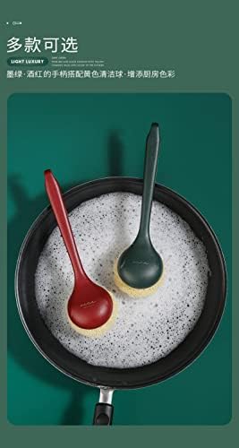 Cilka četka za pranje posuđa s dugim rukom kuhinja s kuglom za pranje lonca ne pada s svile kako bi se uklonila uljani štednjak za