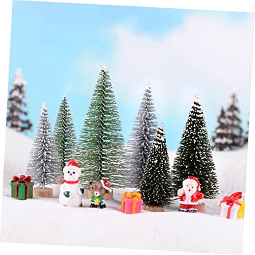 Totority božićno drvce Micro pejzažni dekor za kućni kraći ukrasi prisutni ukrasi minijaturno božićno drvce božićni minijature minijature
