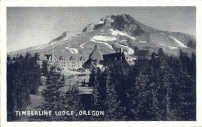 Timberline Lodge, Oregon razgledna razglednica