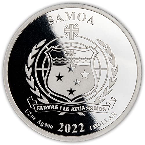 2022 de otrovni i otrovni powercoin Stingray ½ oz srebrni novčić 1 $ Samoa 2022 0,5 oz dokaz