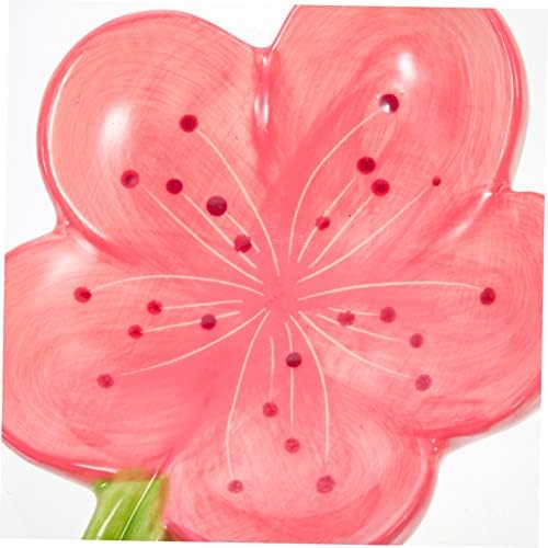 Doitool keramički cvjetni ladica za putnički ladica za ladice dekor cvjetni dekor sapun sapun sapun sapun za posuđe spužva sapun sapun