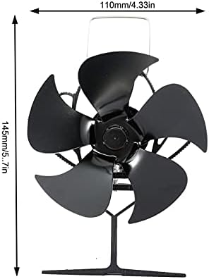 5-ventilator za kamin tihi siguran ventilator za peć na toplinski pogon plamenik na drva za kućni kamin ventilator za učinkovitu raspodjelu