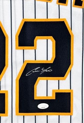 Christian Yelich Milwaukee Brewers potpisali su Nike Alternativni bijeli dres JSA - Autographd MLB dresovi