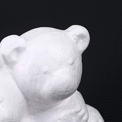 Amosfun 20pcs Bijela pjena medvjeda Modeliranje polistirena stiropora pjena medvjed Bijeli diy zanat za cvjetni aranžiranje Darova