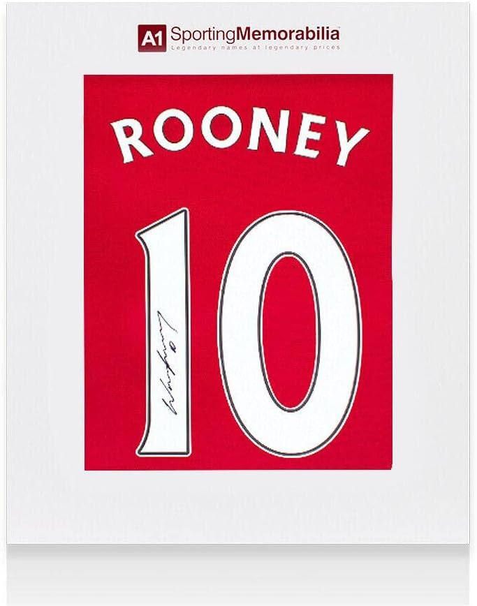 Wayne Rooney potpisao majicu Manchester United - 2021-22, broj 10 - Poklon kutija - Autografirani nogometni dresovi
