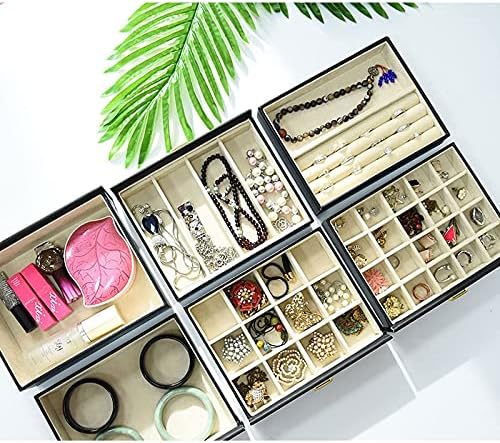 Kutije za nakit Kutija/organizator nakita, ogledala kutija za nakit s ručicom, mekana putnička kućišta za narukvice, ogrlice, prstenove,