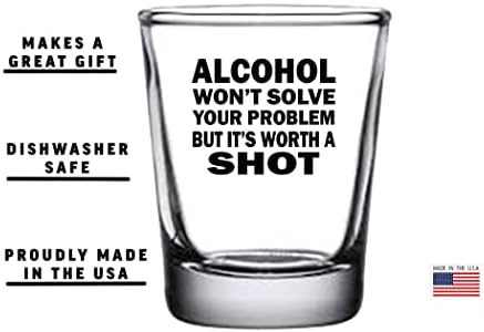 _ Taktični sarkastični zabavni alkohol neće riješiti vaše probleme, ali ideja za poklon u obliku čaše