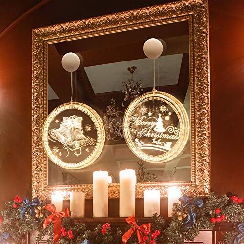 Yajun božićni ukrasi LED svjetlosna baterija vrata zima ukras xmas topla bijela vila svjetla za spavaću sobu