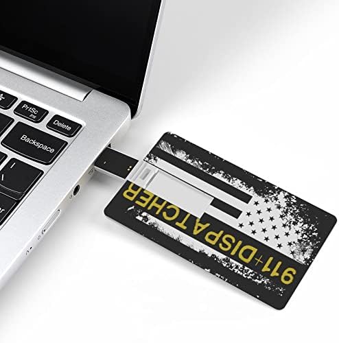 911 Dispatcher tanka zlatna linija Flash pogon USB 2.0 32G & 64G prijenosna memorijska kartica za računalo/laptop