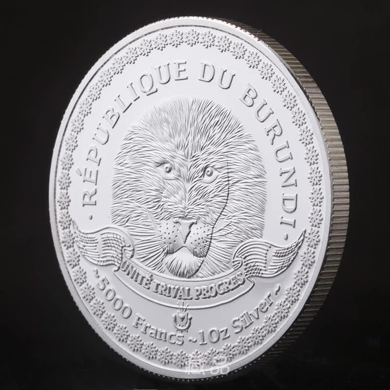 Republika Burundi Jazz Animal Ocean Ocean Blue Fish Silver Silver Commemorative Coin Collection Craft Medallion kovanica