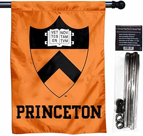 Zastava kuće Sveučilišta Princeton sa setom stupa za zastavu