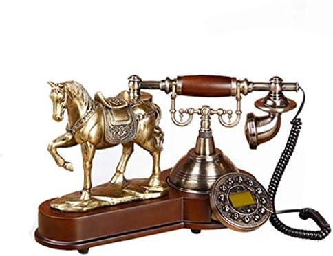 KLHHG Telefon - Retro melodije zvona Vintage rotacijski brojčanik Telefon Old Fashioned fiksni telefoni za dom