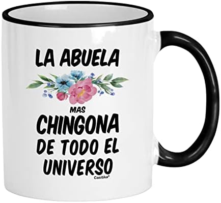 CASIKA ABUELITA KOMP. Darovi bake na španjolskom. La Abuela Mas Chingona de Todo El Universo Caffe. Regalos para cumpleaños.