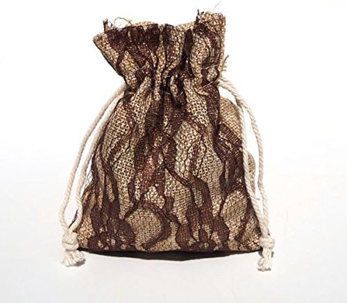 Torbe od umjetne vreće s čipkastim prekrivačem, 6 pakiranja, 4 do 5 inča