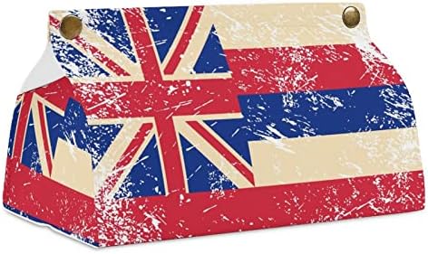 Navlaka za tkivo za zastavu na Havajima, držač kutije kože tkiva pravokutnog tkiva pravokutnog tkiva lica Organizator papira