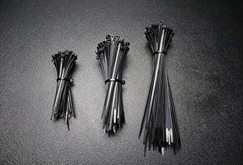 300 PK 4 6 8 8 inčni Zip kravate 100 Svaki najlon crna 18/40 lbs UV žičani kabel