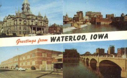 Waterloo, razglednica Iowa