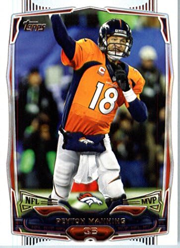 2014 Topps NFL Football Card 174 Peyton Manning Denver Broncos MVP