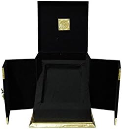 Itiha islamska khana kaba replika drvena ručno izrađena baršunasta sveti Kur'an kutija s rihalom na vrhu 12 in * 12 in
