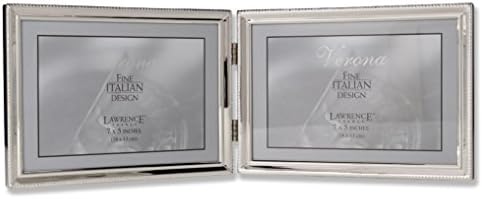 Lawrence Frames Ford Dizajn granice, dvostruko 7x5, srebro
