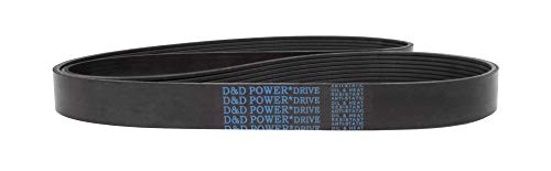D&D PowerDrive 250J2 Poly V remen, 2 pojasa, guma