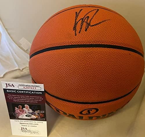 Klay Thompson Golden State Warriors potpisao je NBA košarkaškim loptom autogramira