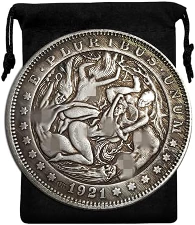 Kocreat Kopija 1921. U.S Hobo Coin - Muškarci i žene i bika srebrna replika Morgan Dollar Suvenir Coin Challenge Coin Lucky Coin