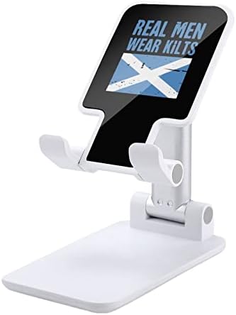Škotska zastava Pravi muškarci nose Kilts sklopivi stalak za mobitel Podesivi kolijevci držač telefona radna površina pristanište za