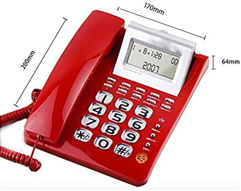 UXZDX CUJUX CORDED Telefon - Telefoni - retro novosti telefon - Mini ID telefona, zidni telefon s fiksnim telefonom kućni ured fiksni