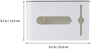 DOITOOL 3pcs Držač kutije Besplatno bijele boje za trgovine Zidni Aluminijski kontejner kuhinjski ušteda Organizator bez perforacije