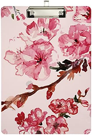 Akvarel plastični međuspremnik cvijet trešnje 9inčni 12,5 akrilni međuspremnik s niskoprofilnom kopčom za slova A4, teška ploča za