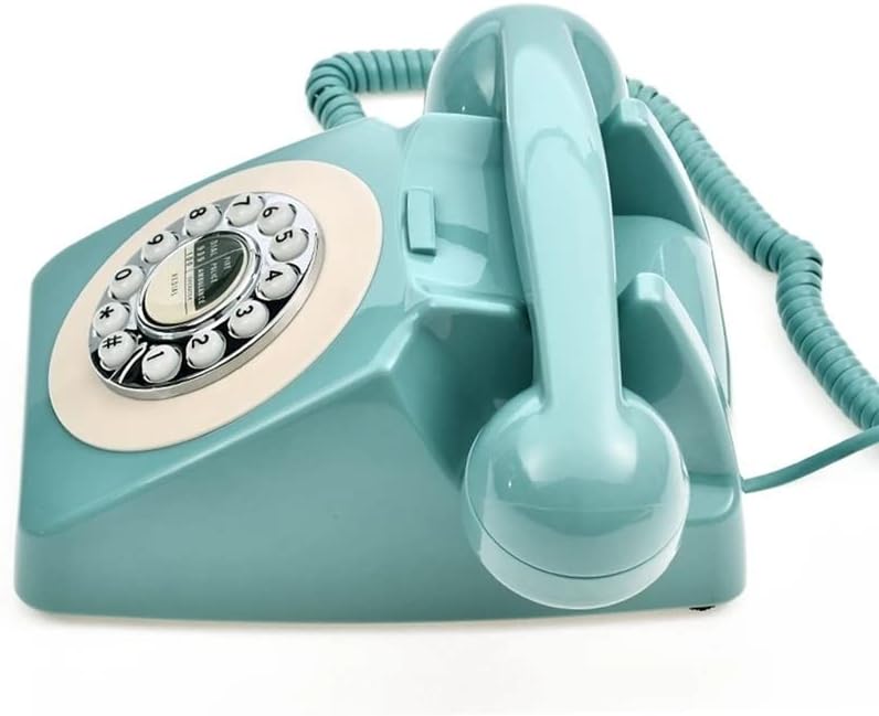 Wenlii Staromodni telefonski ožičeni telefon retro kući fiksni telefon mini-ključ za biranje telefonske sobe Uređenje hotela s fiksnom
