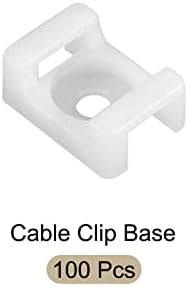 Rebower kabel za vezanje fleksibilne žice baze žice, [za žicu, kabel, konop] - 9 mm/bijelo/100 PCS