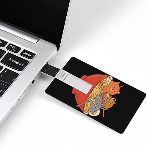 Kawaii Cat Japanska ramen rezanci kartica USB 2.0 Flash pogon 32G/64G uzorak tiskano smiješno